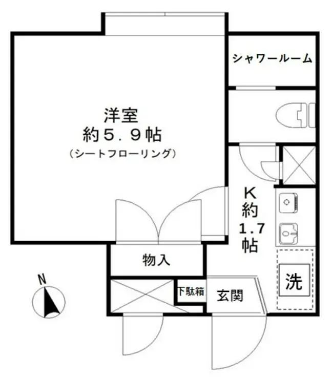 スカイコート戸田公園第4 1階階 間取り