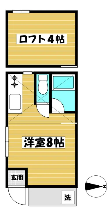 ハイツみなみ 1階階 間取り