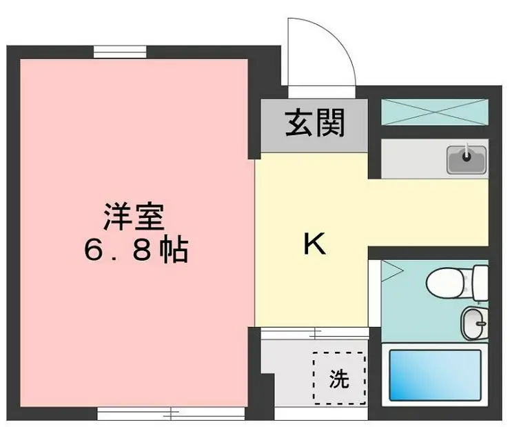 コーポ永 3階階 間取り