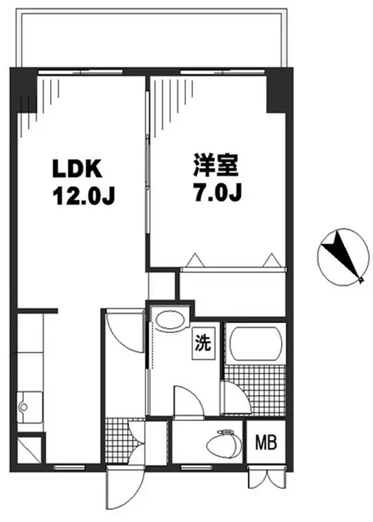 ペルレ上野毛 1階階 間取り