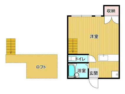 グリーン清和(ワンルーム/2階)の間取り写真