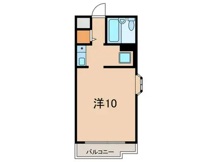 ホーユウコンフォルト芦屋(ワンルーム/1階)の間取り写真