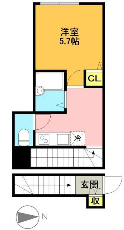 リブリ・宮坂 2階階 間取り