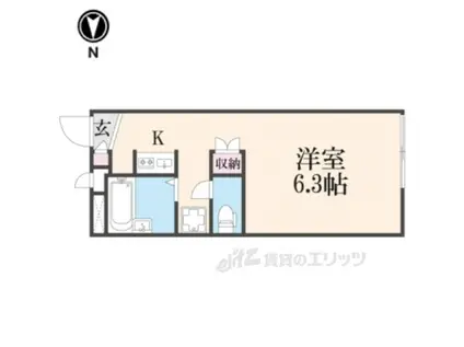 レオパレスプリート(1K/2階)の間取り写真