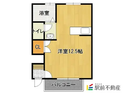 ST.VILLA紫(ワンルーム/1階)の間取り写真