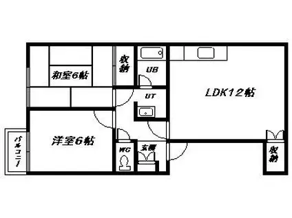 アルペジオ(2LDK/2階)の間取り写真