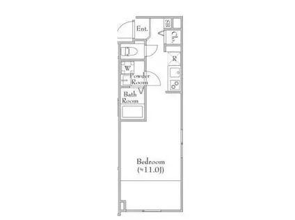 FONS LUCIS IZUMI(1LDK/2階)の間取り写真