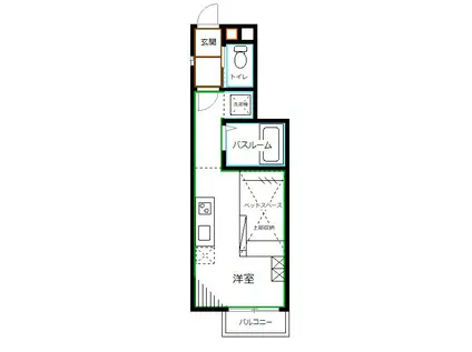 メゾン ル・シェル南阿佐ヶ谷(1K/1階)の間取り写真