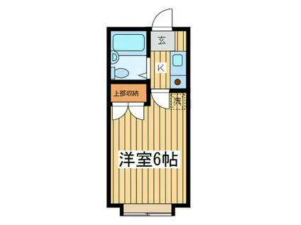 K&M岩戸(1K/1階)の間取り写真