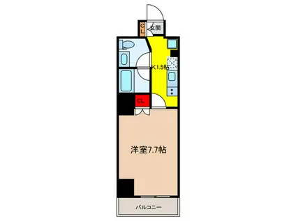 UGHD人形町(1K/3階)の間取り写真