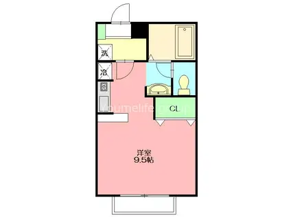 シャルム湘南アネックス(ワンルーム/2階)の間取り写真