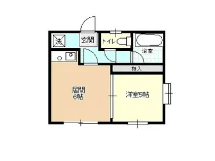 BETTER R 02(1DK/1階)の間取り写真