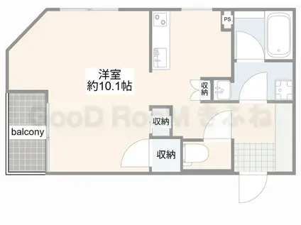 恵比寿南(ワンルーム/2階)の間取り写真