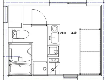 マリスタ練馬(ワンルーム/3階)の間取り写真