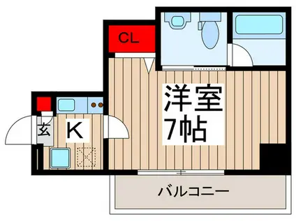 アルファコート西川口13(1K/5階)の間取り写真