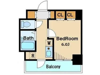 スペーシア高円寺II(1K/6階)の間取り写真