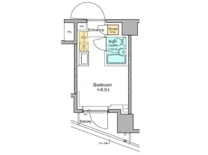 TOMORE田端(ワンルーム/3階)の間取り写真