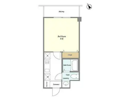 AYUTAKAII(1K/2階)の間取り写真