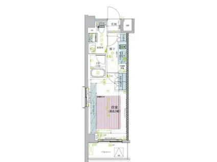 ブライズ蒲田イースト(1K/4階)の間取り写真