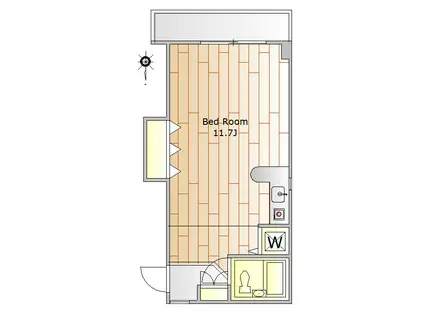 LAMEL21(ワンルーム/3階)の間取り写真