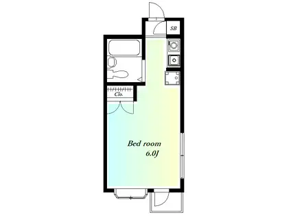 パークアベニューMINE(ワンルーム/2階)の間取り写真