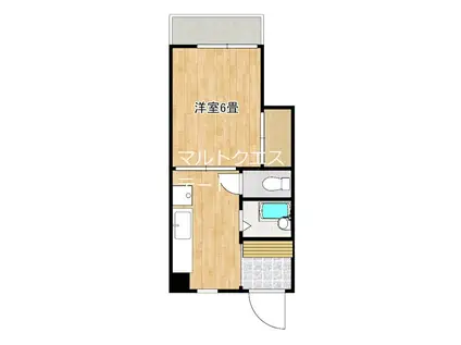 リベルタ84(1K/3階)の間取り写真