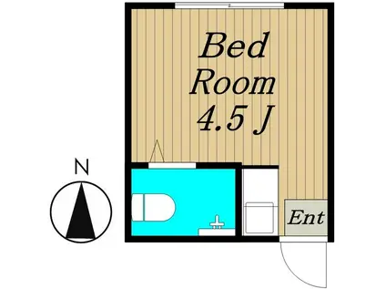 WELL-B中野(ワンルーム/2階)の間取り写真