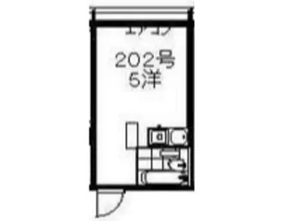 コスモ和光II(ワンルーム/2階)の間取り写真