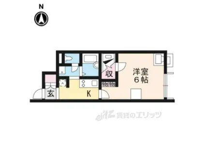 レオネクスト伊吹Ⅱ(1K/1階)の間取り写真