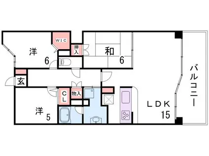 アベニールB(2LDK/2階)の間取り写真