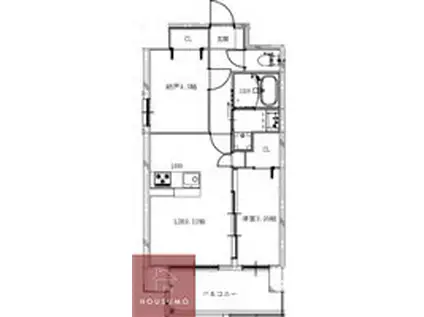 グランステディ城東中央(1LDK/5階)の間取り写真