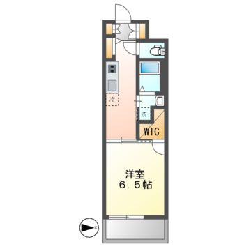 エステムコート名古屋ライブゲート(1DK/9階)の間取り写真