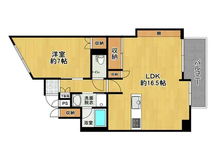 並木ガーデンヒルズ(1LDK/7階)の間取り写真