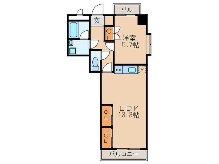 ITOH壱番館(1LDK/6階)の間取り写真
