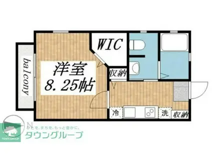 シャーメゾン上連雀(1K/2階)の間取り写真