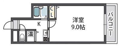ヴェローナI(1K/7階)の間取り写真