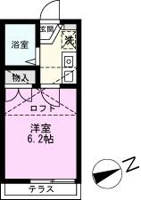 ブレジオプレミール柴又(1K/1階)の間取り写真