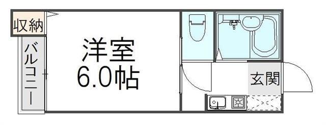 アイコーポ(1K/1階)の間取り写真