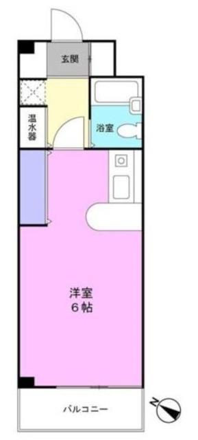 ライブタウンイトウ(ワンルーム/2階)の間取り写真