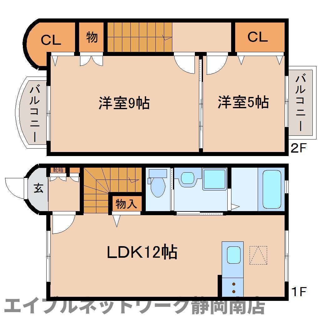 COUR VERTE (2LDK)の間取り写真