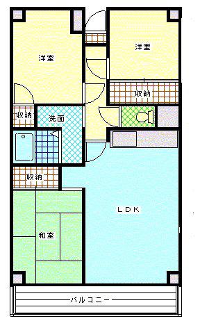 パールシティ本郷台(3LDK/4階)の間取り写真