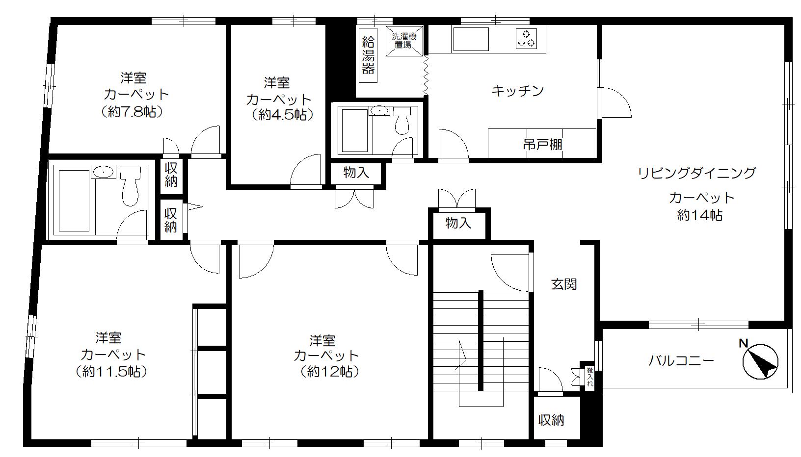 原宿FLAT(3SLDK/3階)の間取り写真