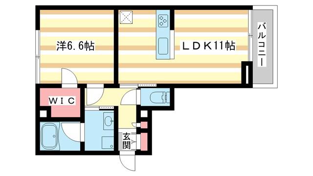 シャーメゾン エクセル(1LDK/3階)の間取り写真