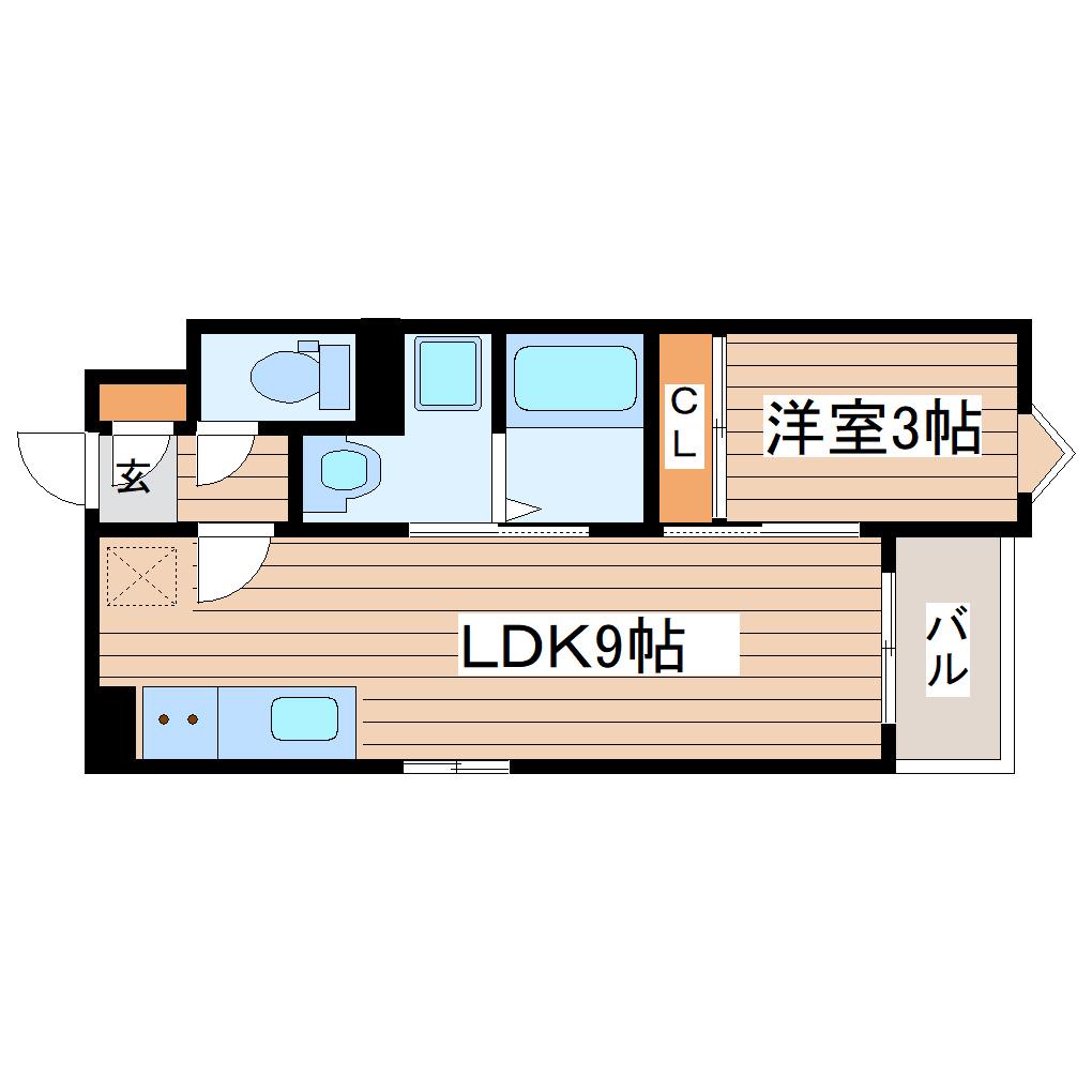 REGALEST SOFIA I(1LDK/1階)の間取り写真