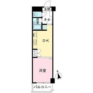 グロリアス本山(1DK/2階)の間取り写真