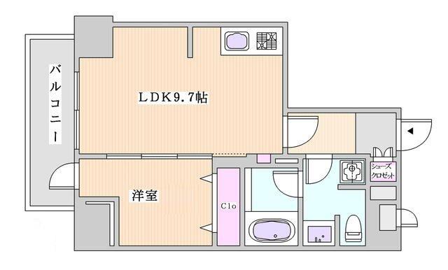 シティインデックス池袋(1LDK/2階)の間取り写真