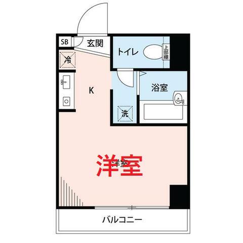 ラ・フロレスタ壱番館(ワンルーム/4階)の間取り写真