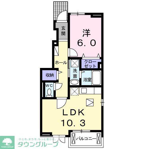 ライブリィ(1LDK/1階)の間取り写真