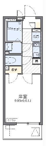 レオネクスト川口芝公園(1K/1階)の間取り写真