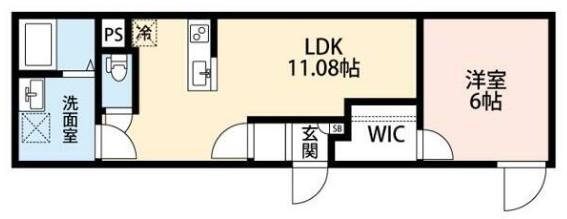 LUFT GOKOKUJI(1LDK/3階)の間取り写真